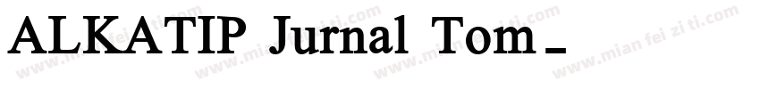ALKATIP Jurnal Tom字体转换